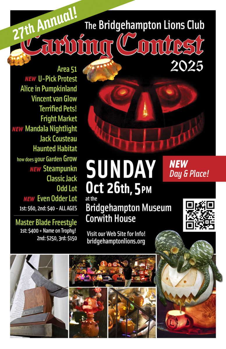 2025 Pumpkin carving contest - Bridgehampton Lions Club
